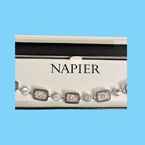 Napier Silver/Crystal Bracelet / NWT